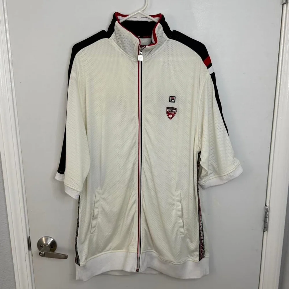 Vintage y2k Fila x Ducati Corse Racing Zip Up Jacket - XL
